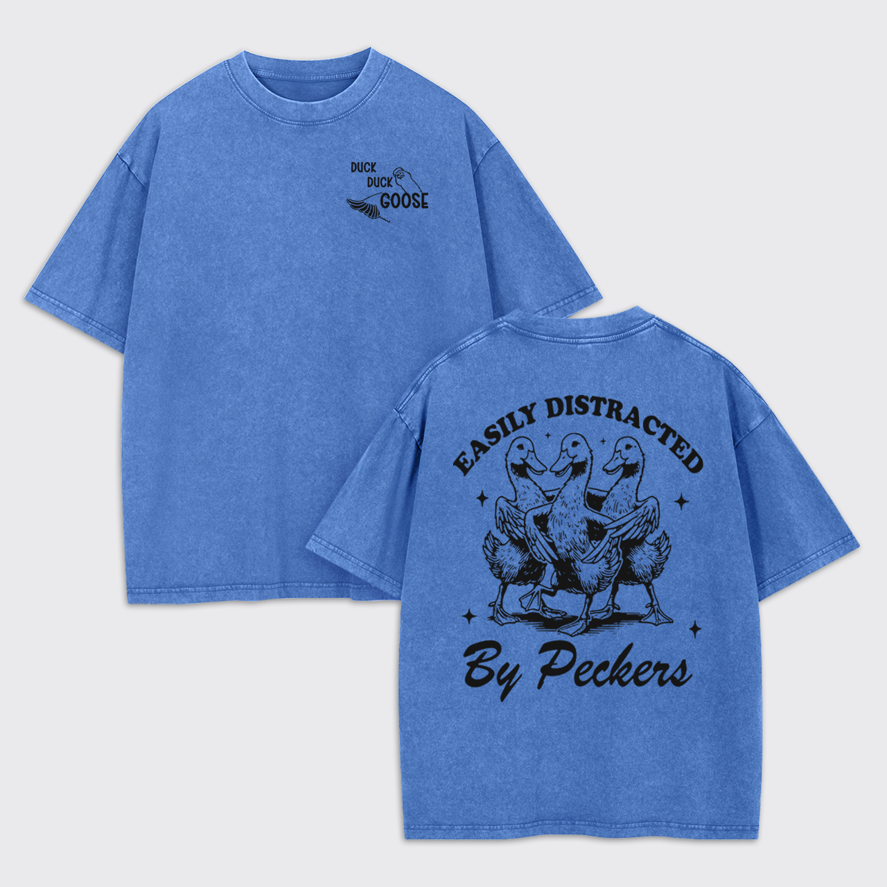 Easily Distracted Funny Garment-dye Tees