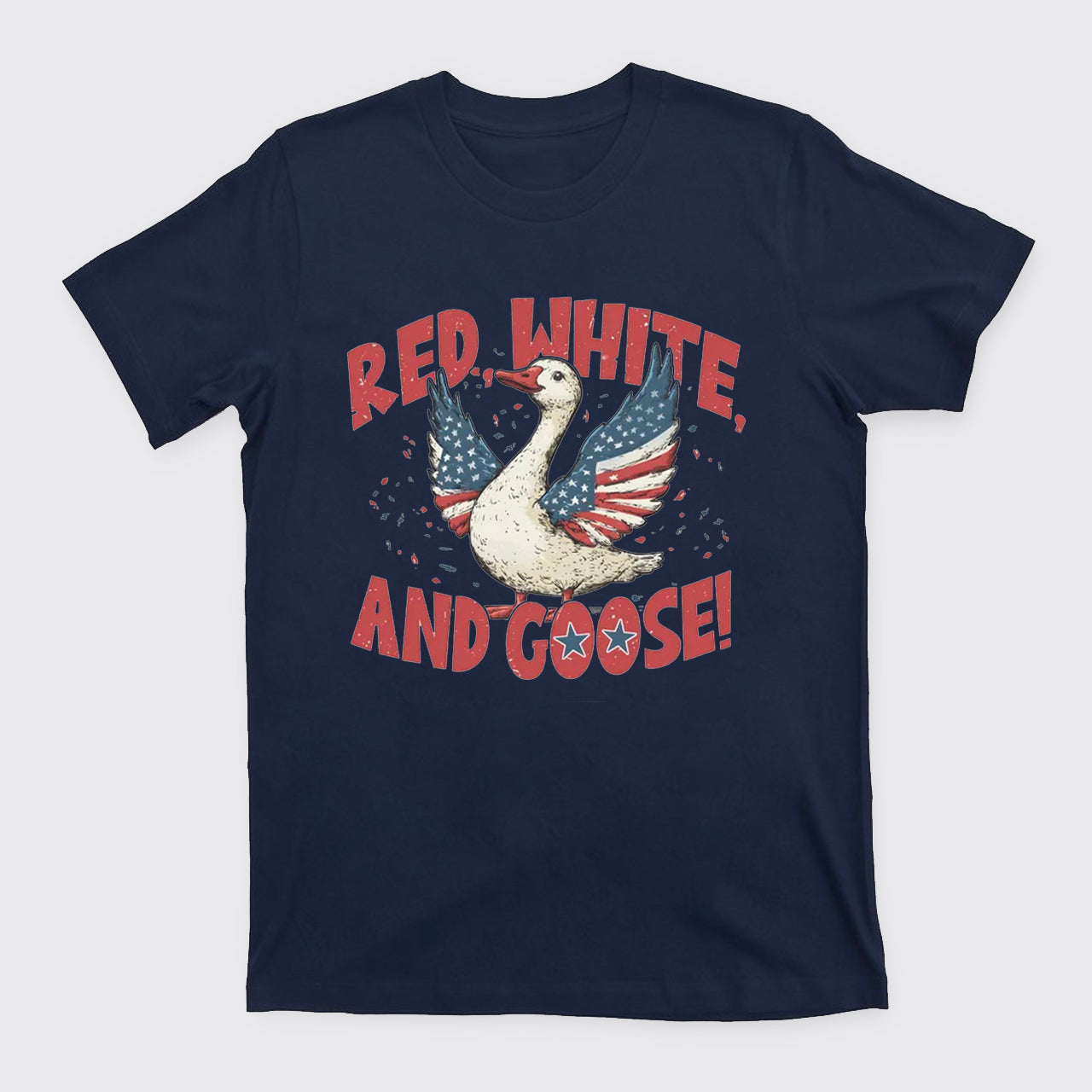 Retro 4th Of July-Red White And Goose T-Shirts