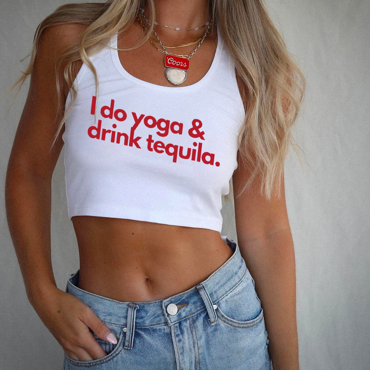 I Do Yoga & Drinks Tequila Tank Top