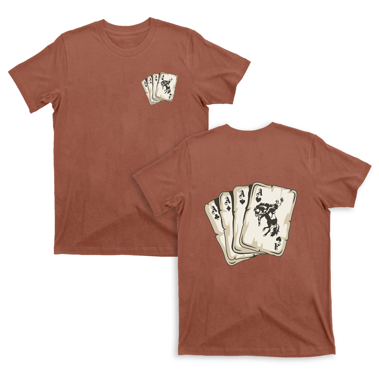 Cowboy Playing Cards  T-Shirts