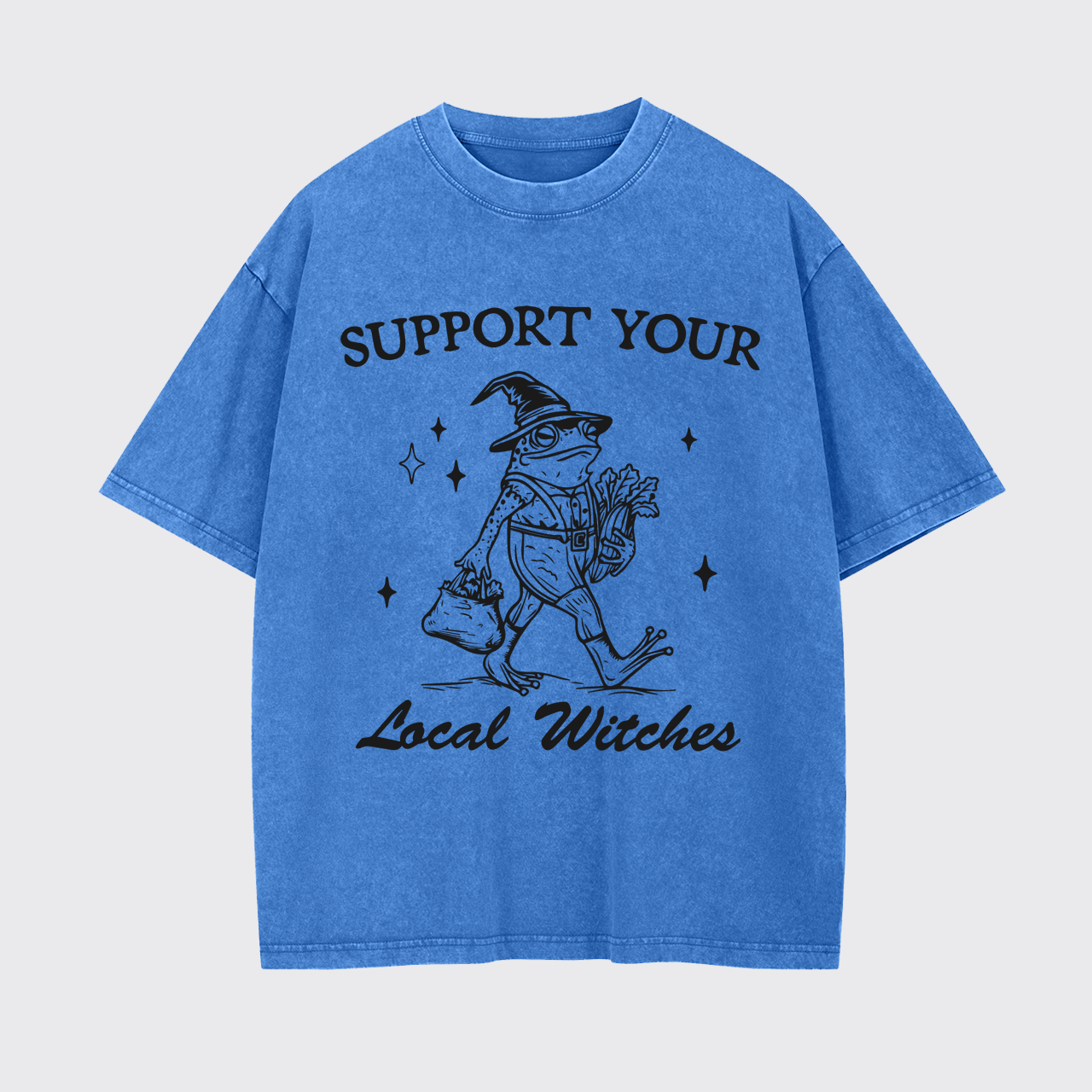 Support Your Local Witches Halloween Garment-dye Tees