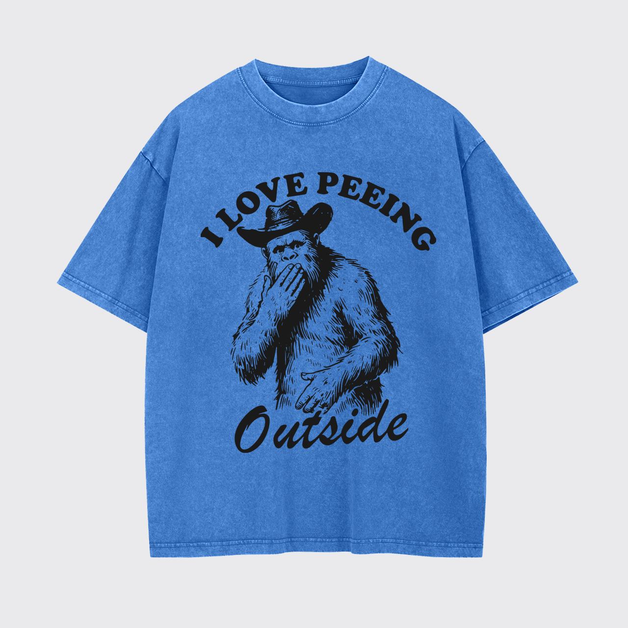 Funny Camping I Love Peeing Outside Garment-dye Tees