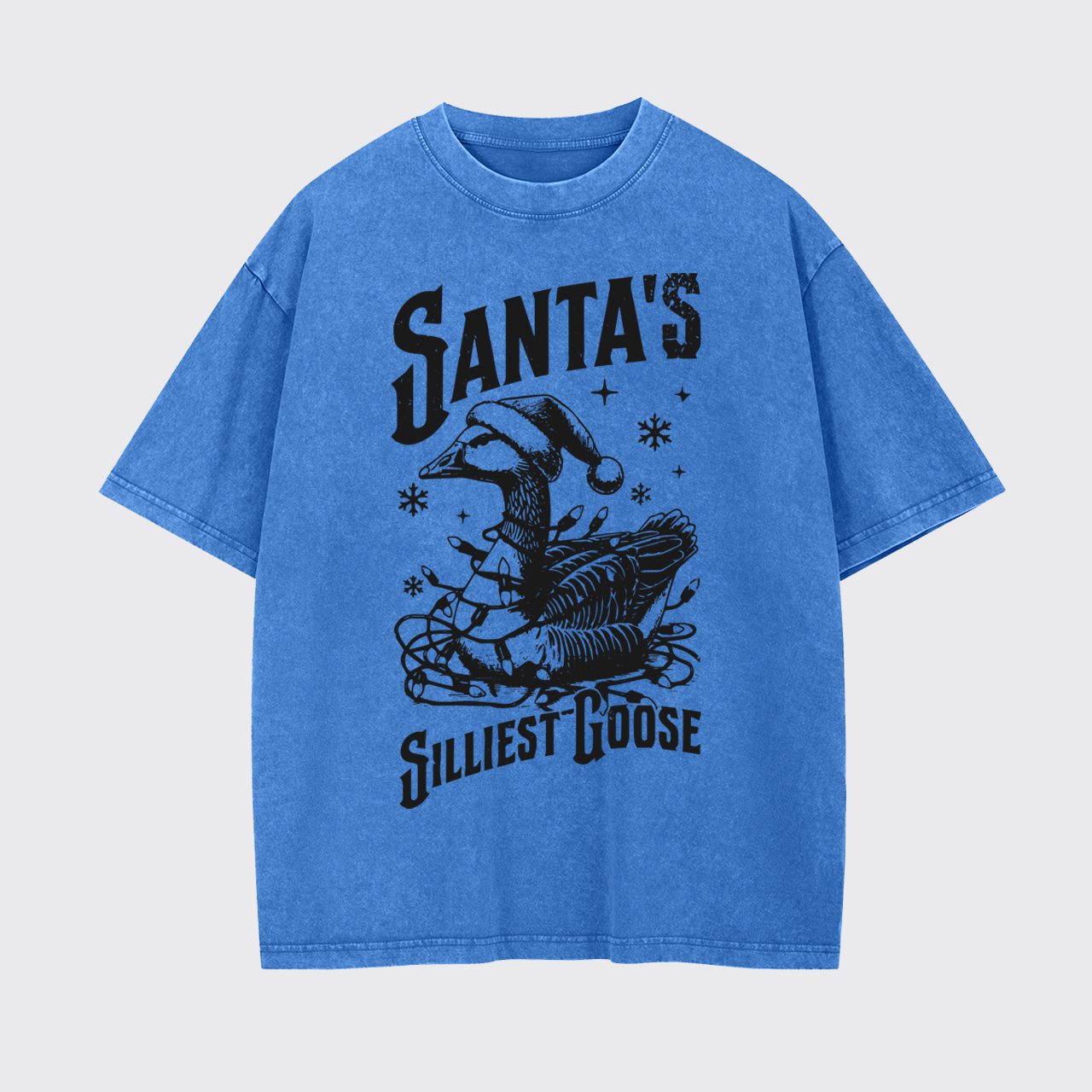 Vintage Santa's Silliest Goose Garment-dye Tees