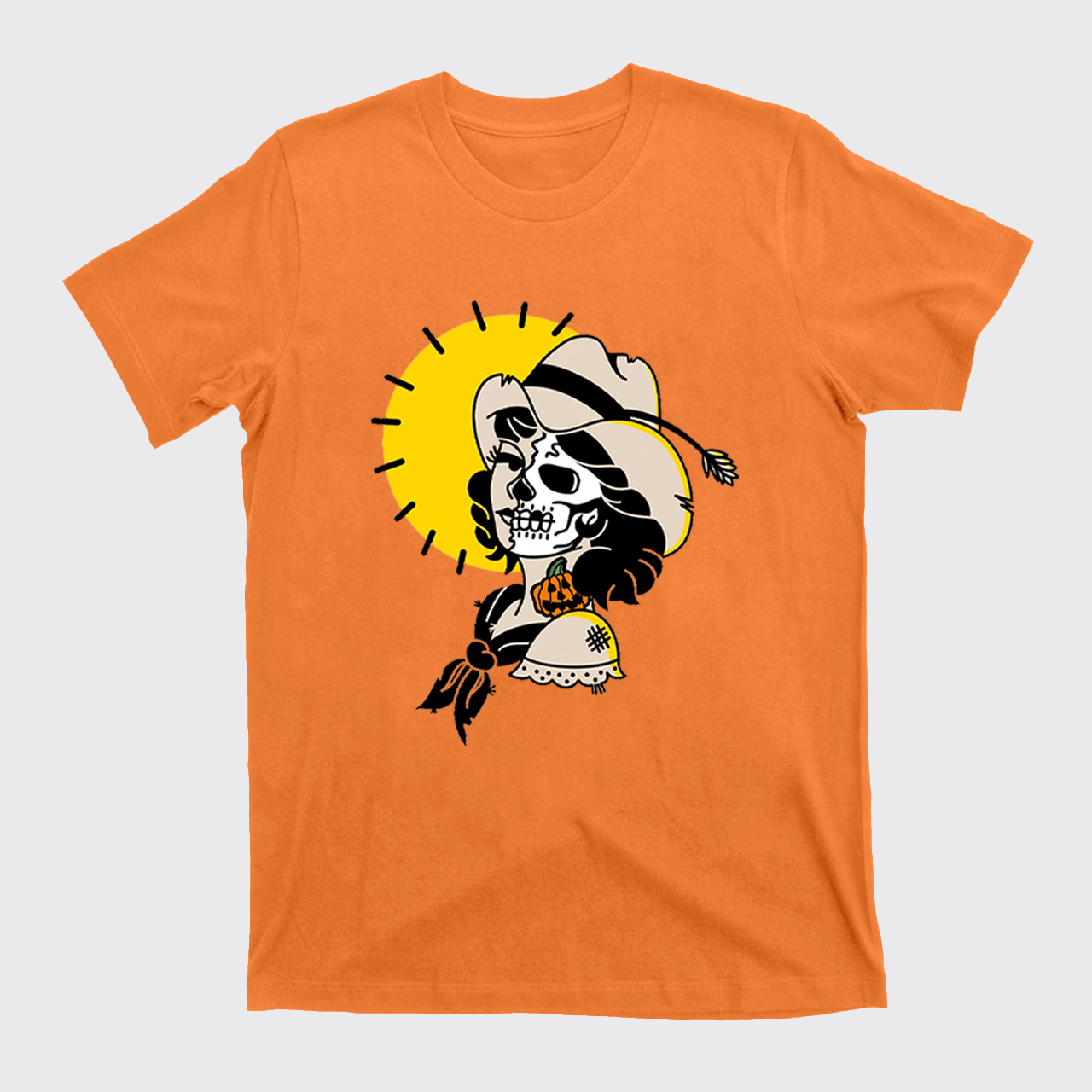Halloween Skull Cowgirl T-Shirts