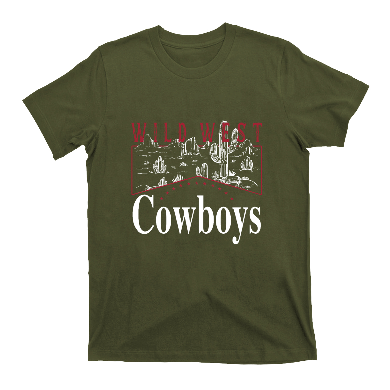 Wild West Desert Cactus Cowboys  T-Shirts