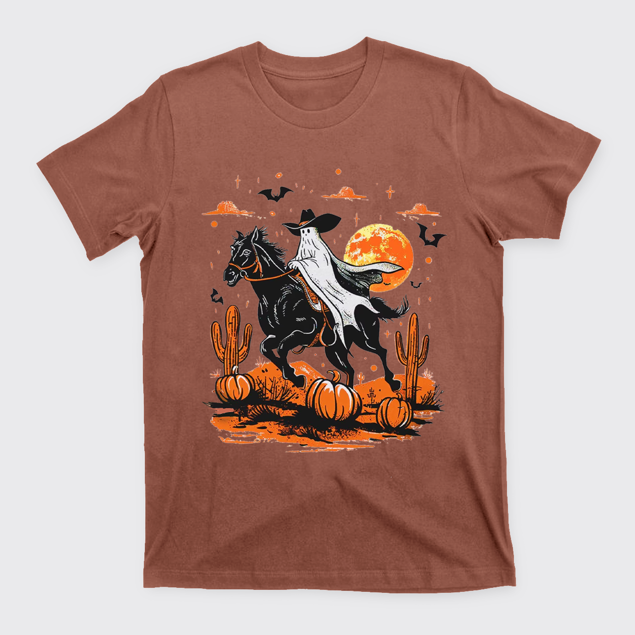 Retro Halloween Ghost Rider T-Shirts