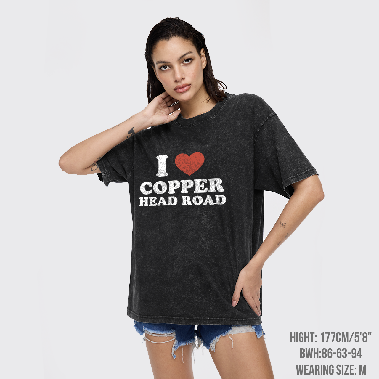 I Love CopperHead Garment-dye Tees