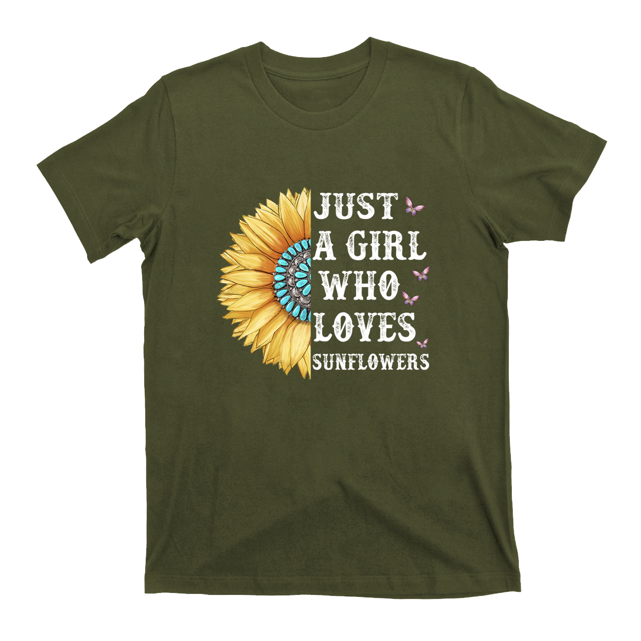 Just a Girl Who Loves Sunflower T-Shirt