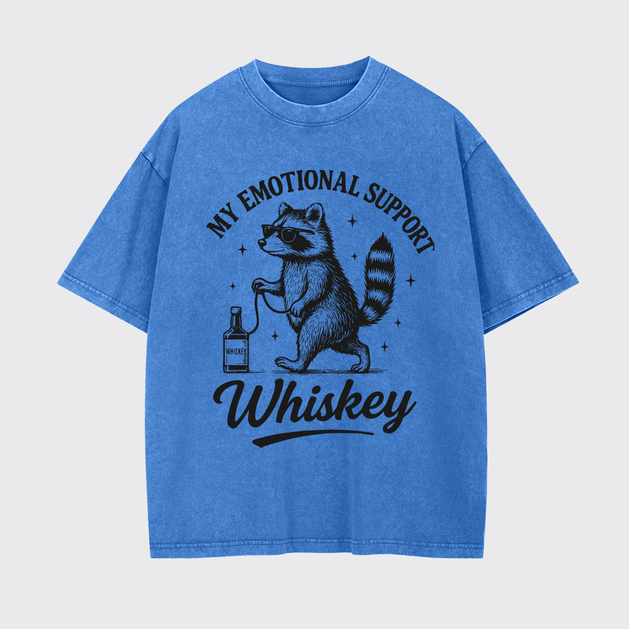 My Emotional Support Whiskey Garment-dye Tees