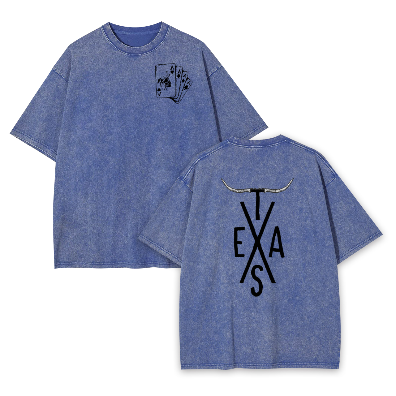 Original Texas Cow Bull Garment-dye Tees