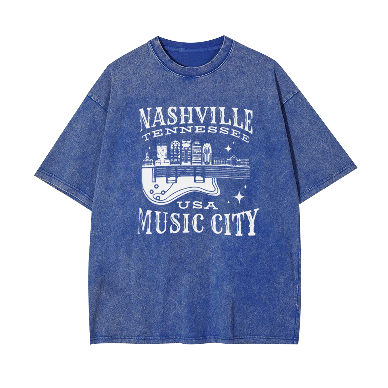 Nashville Tennessee USA Music City Garment-dye Tees