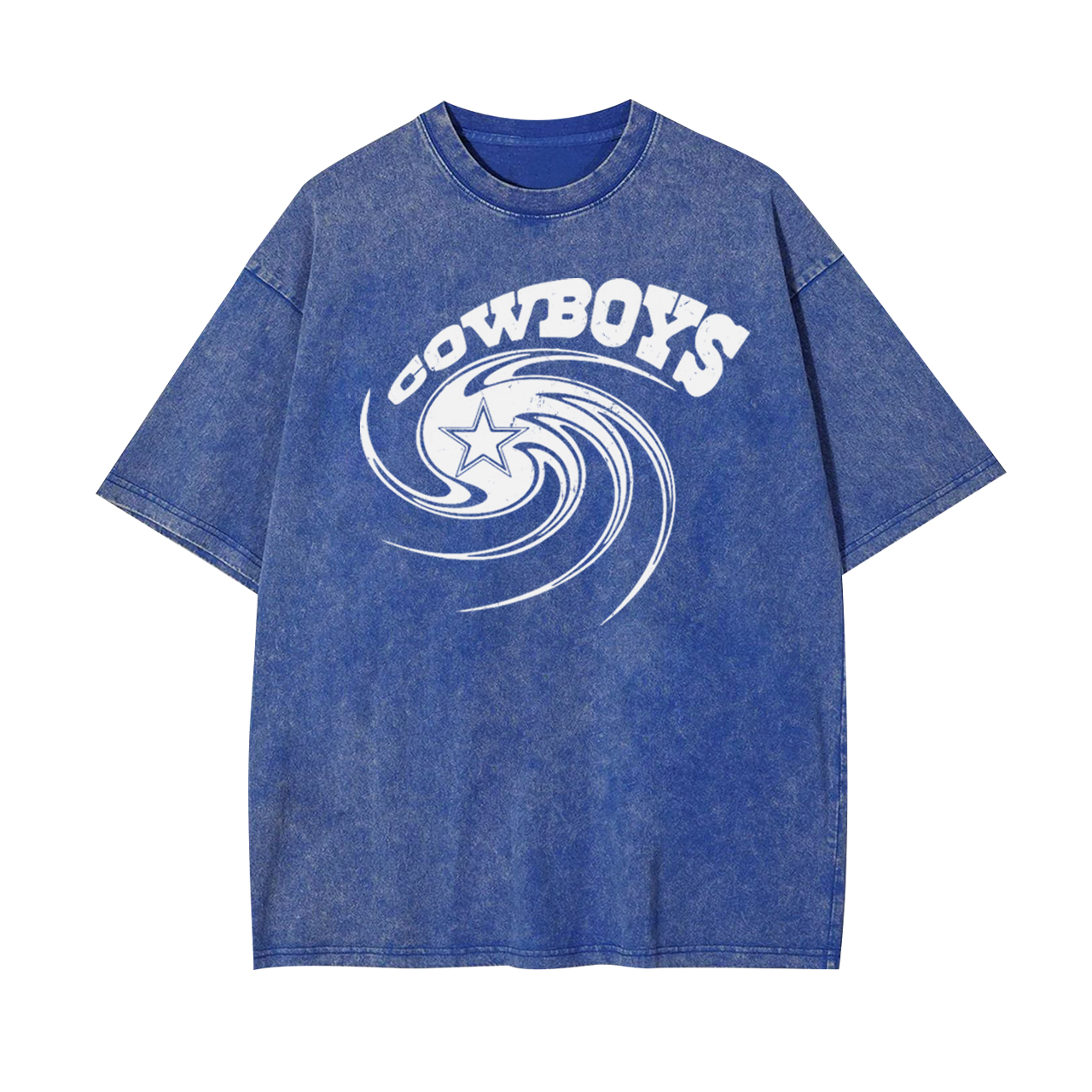 Cowboy American Baseball Swirl Garment-dye Tees