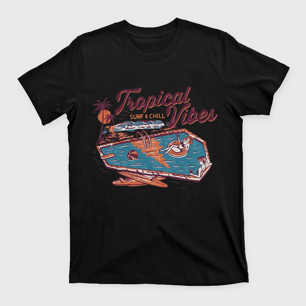 Charming Tropical Vibes T-Shirts