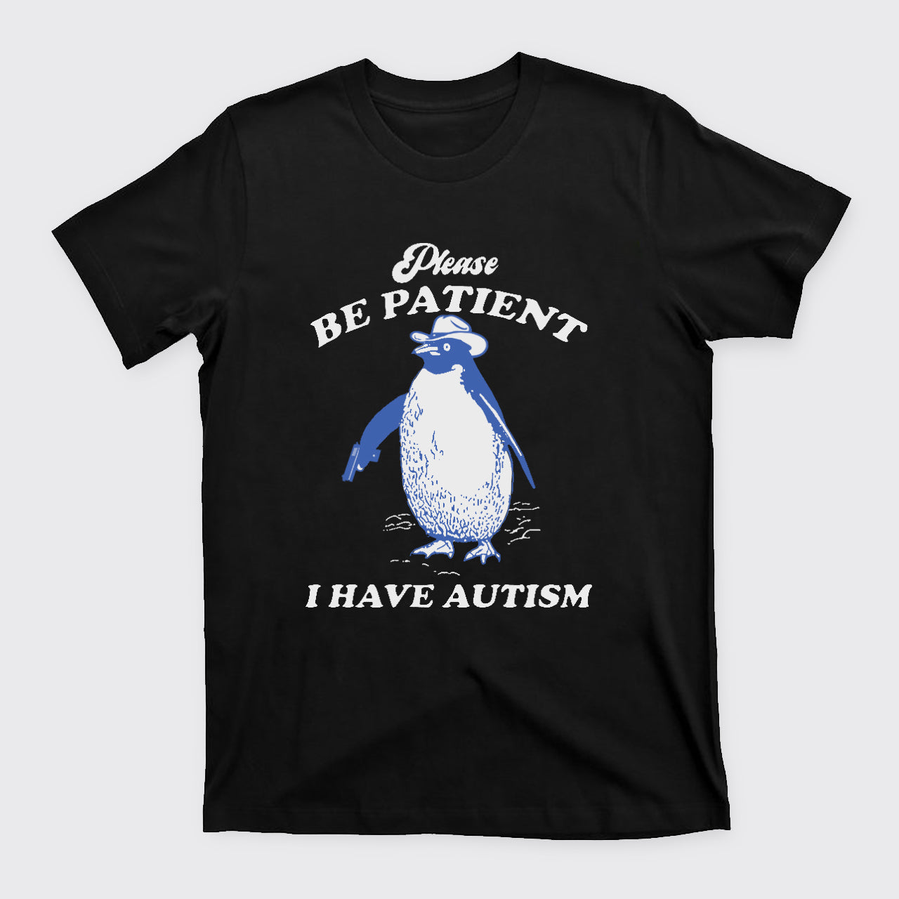 Retro Penguin-Please Be Patient T-Shirts