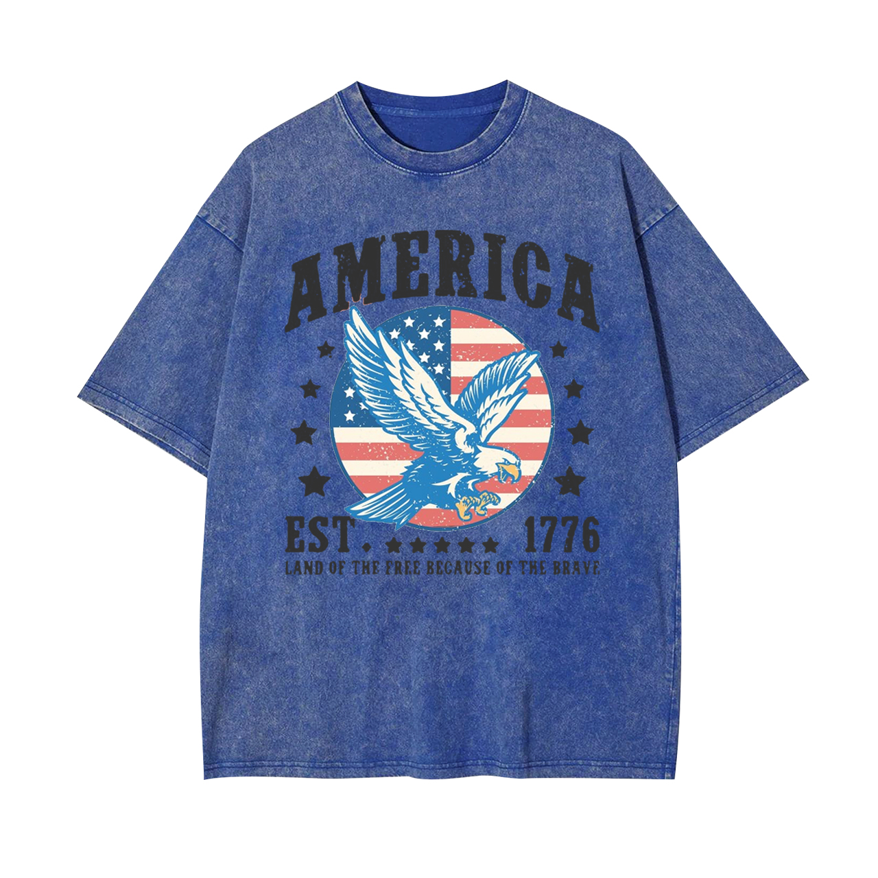 1776 Land of The Free Garment-dye Tees