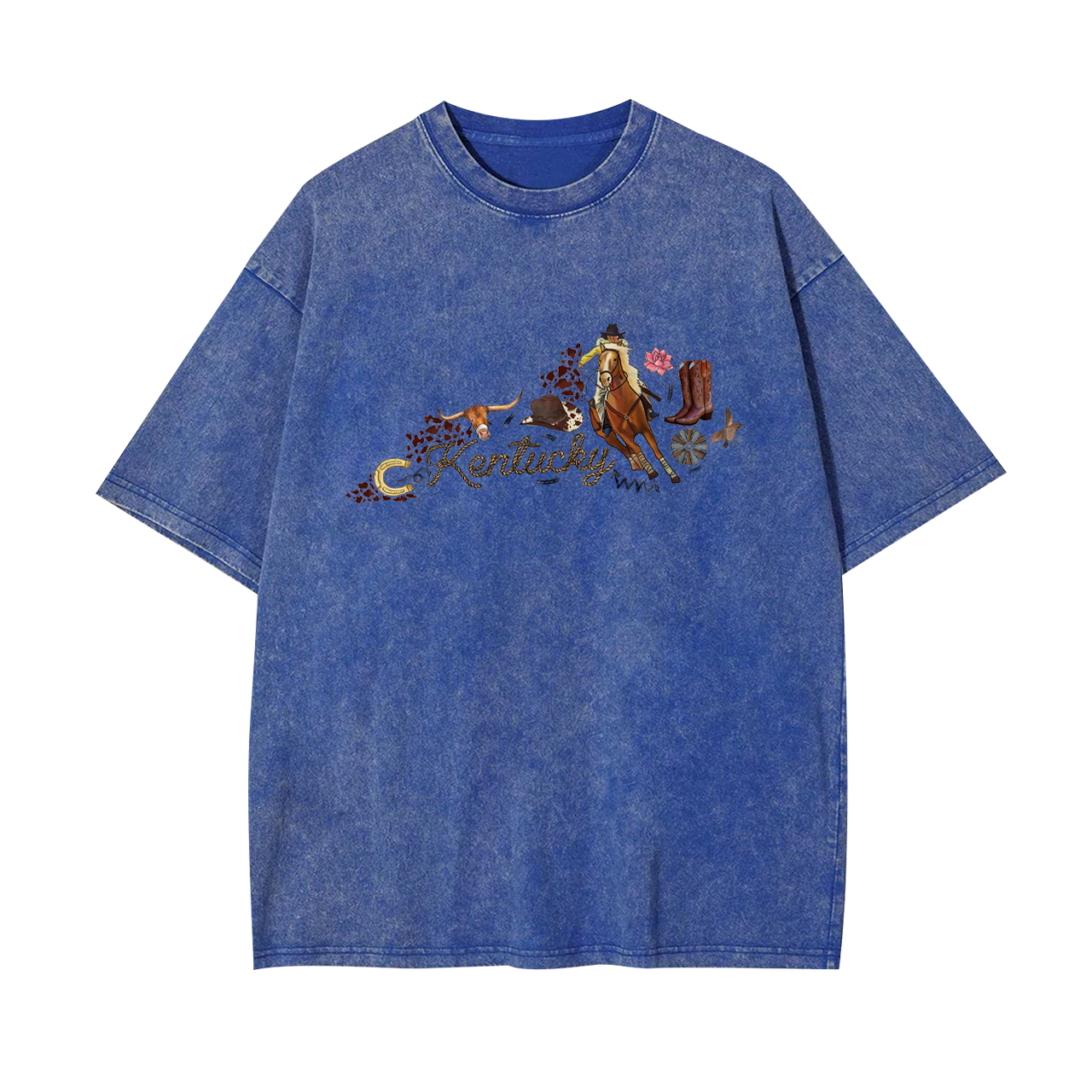 Cowboy In Kentucky Garment-dye Tees