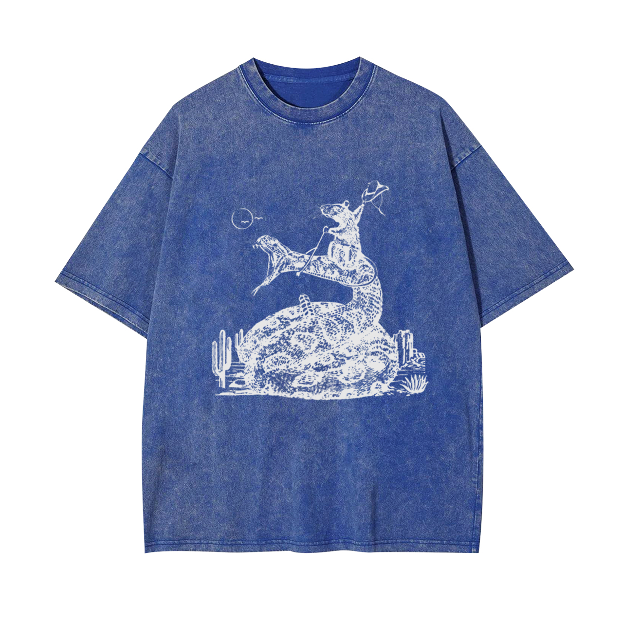 Funny Cowboy Mouse Garment-dye Tees