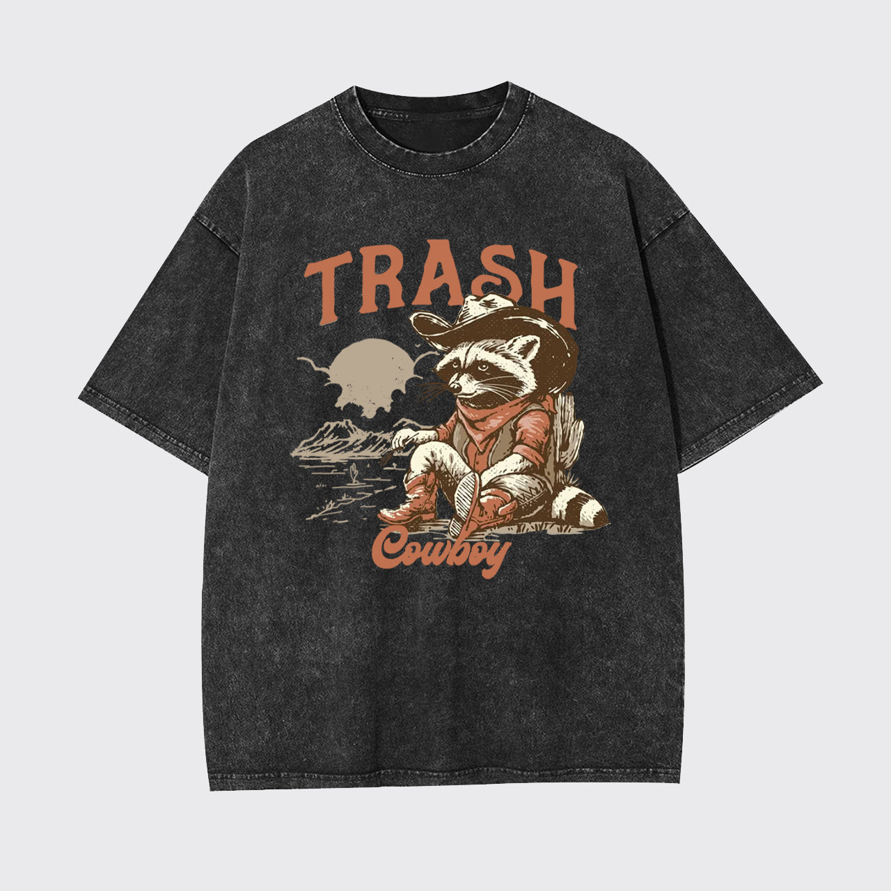 Funny Trash Raccoon Garment-dye Tees