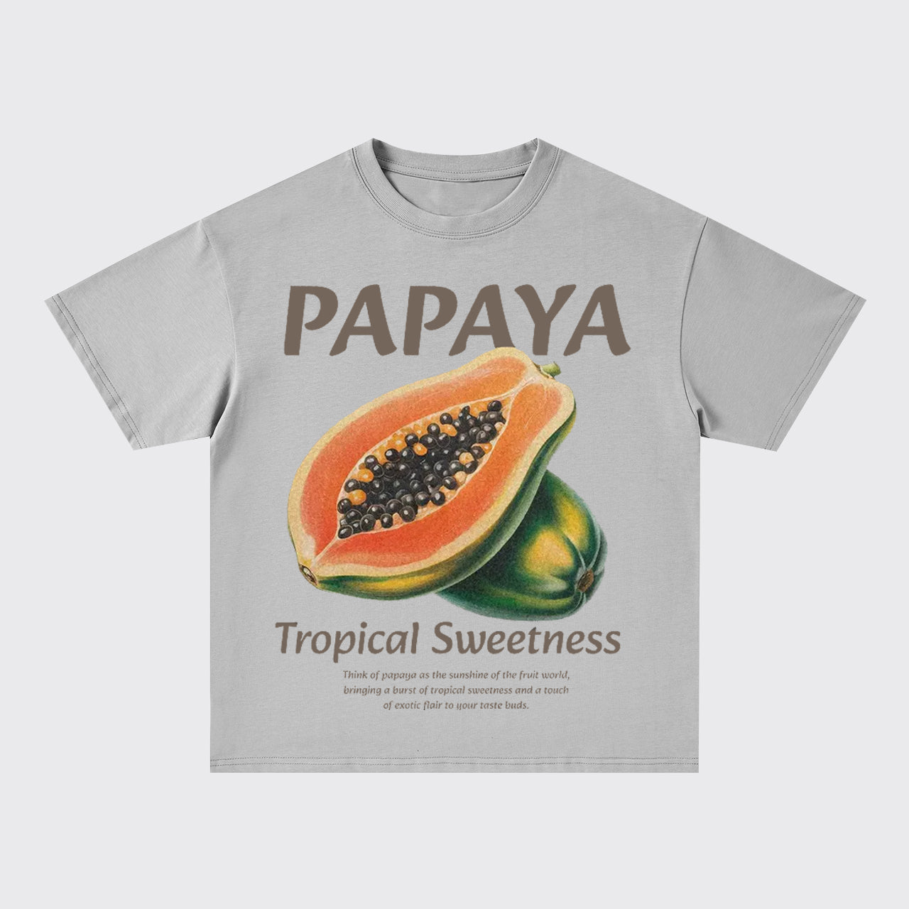 Retro Style-Fresh Papaya Oversize T-Shirts
