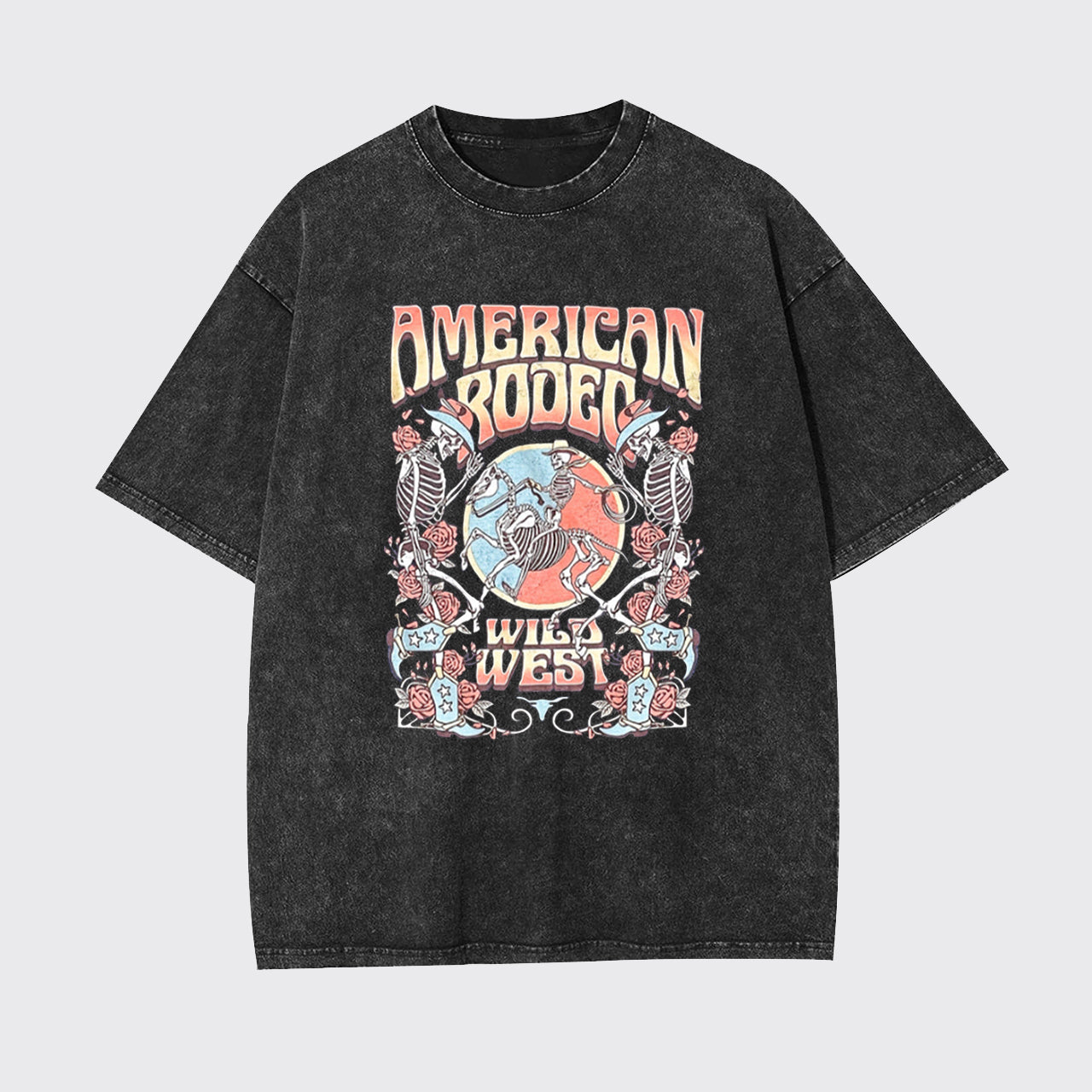 American Rodeo Wiet West Garment-dye Tees