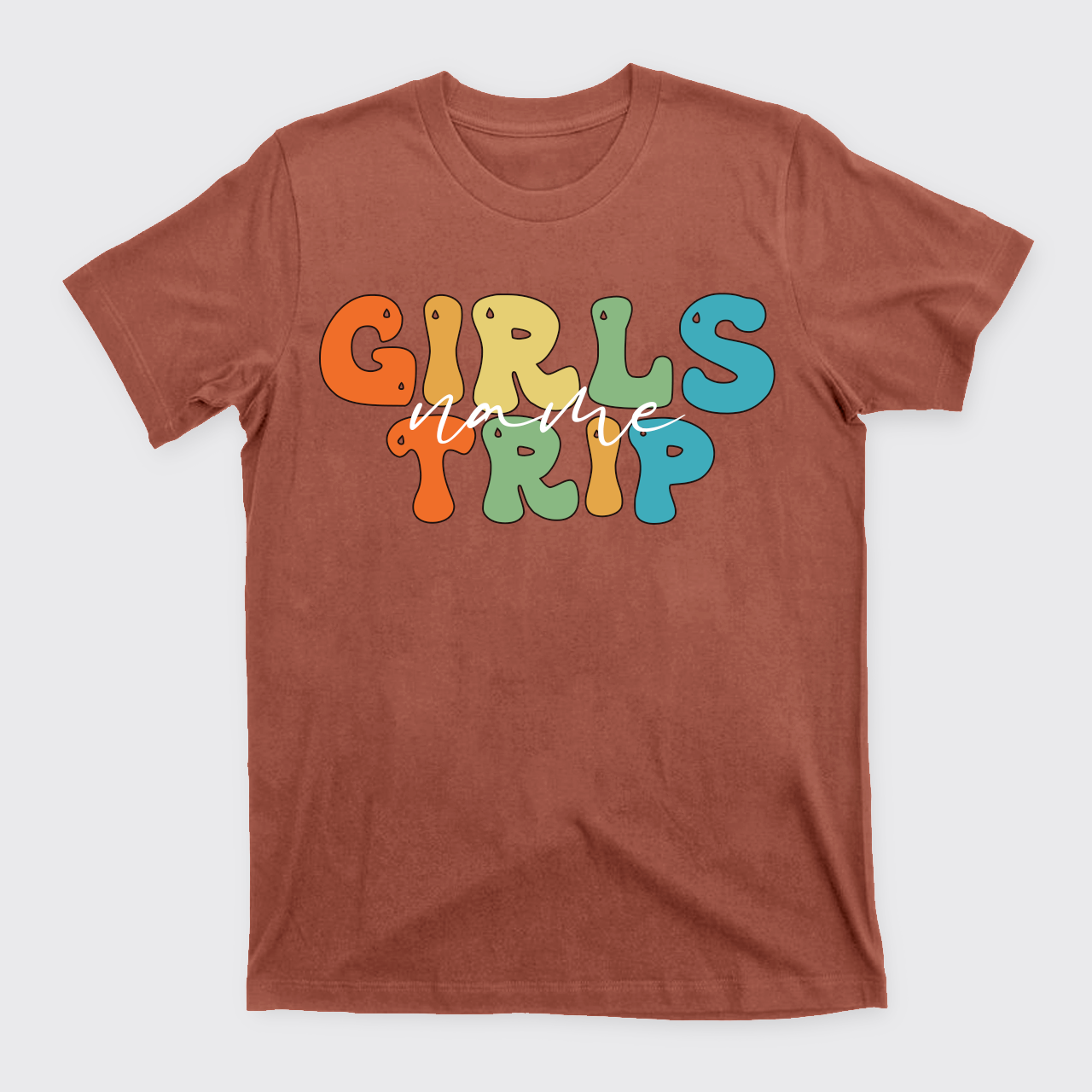 Personalized Name Girls Trip T-Shirts