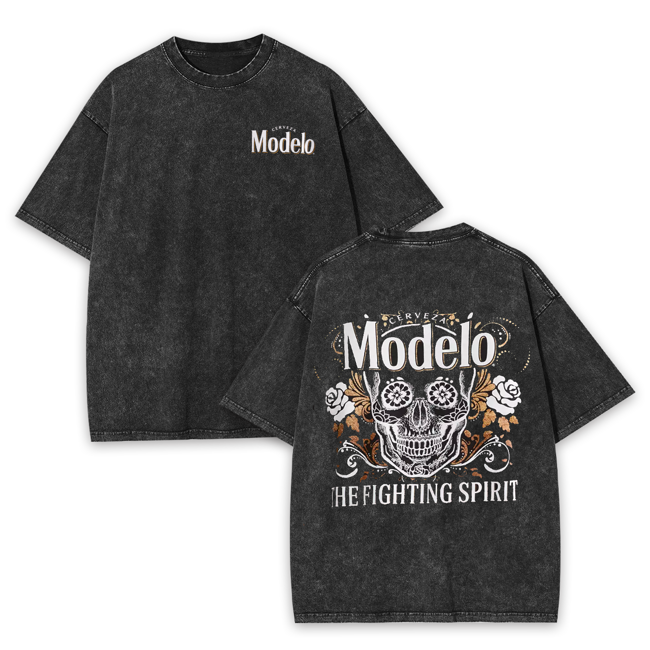 Modelo Fighting Spirit Garment-dye Tees