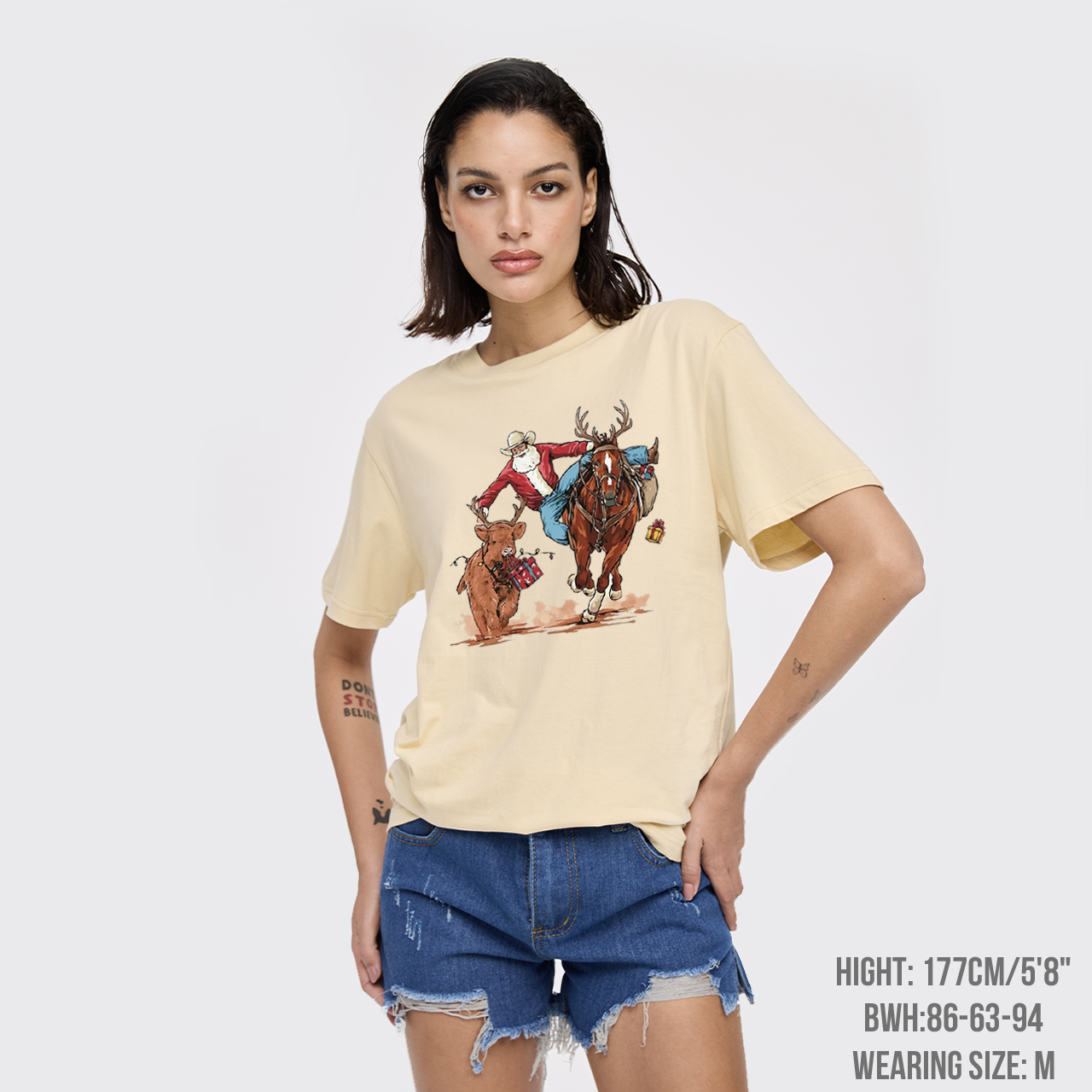 Western Cowboy Santa Christmas T-Shirts