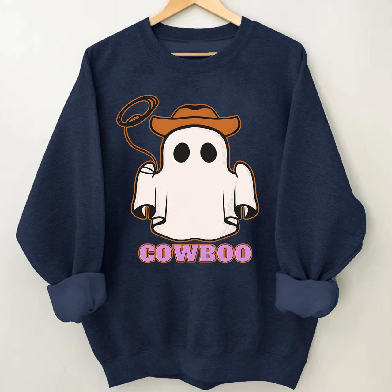 Halloween Cute Ghost Spooky Cowboo Cowboy Sweatshirt