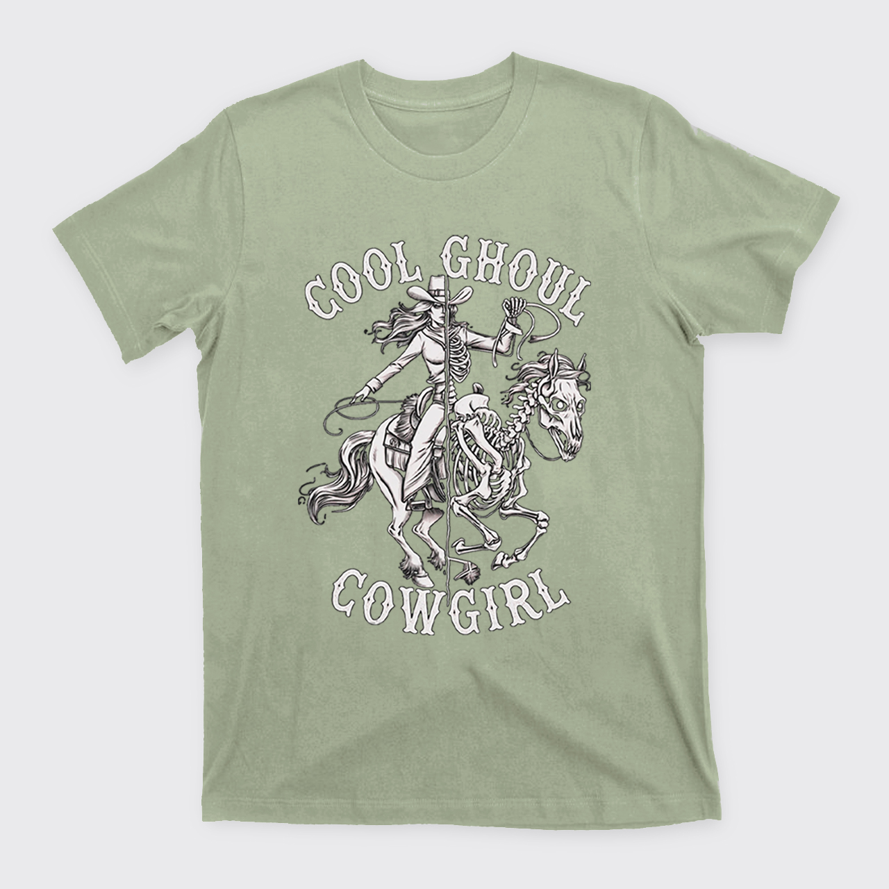 Halloween Cool Ghoul Cowgirl T-Shirts