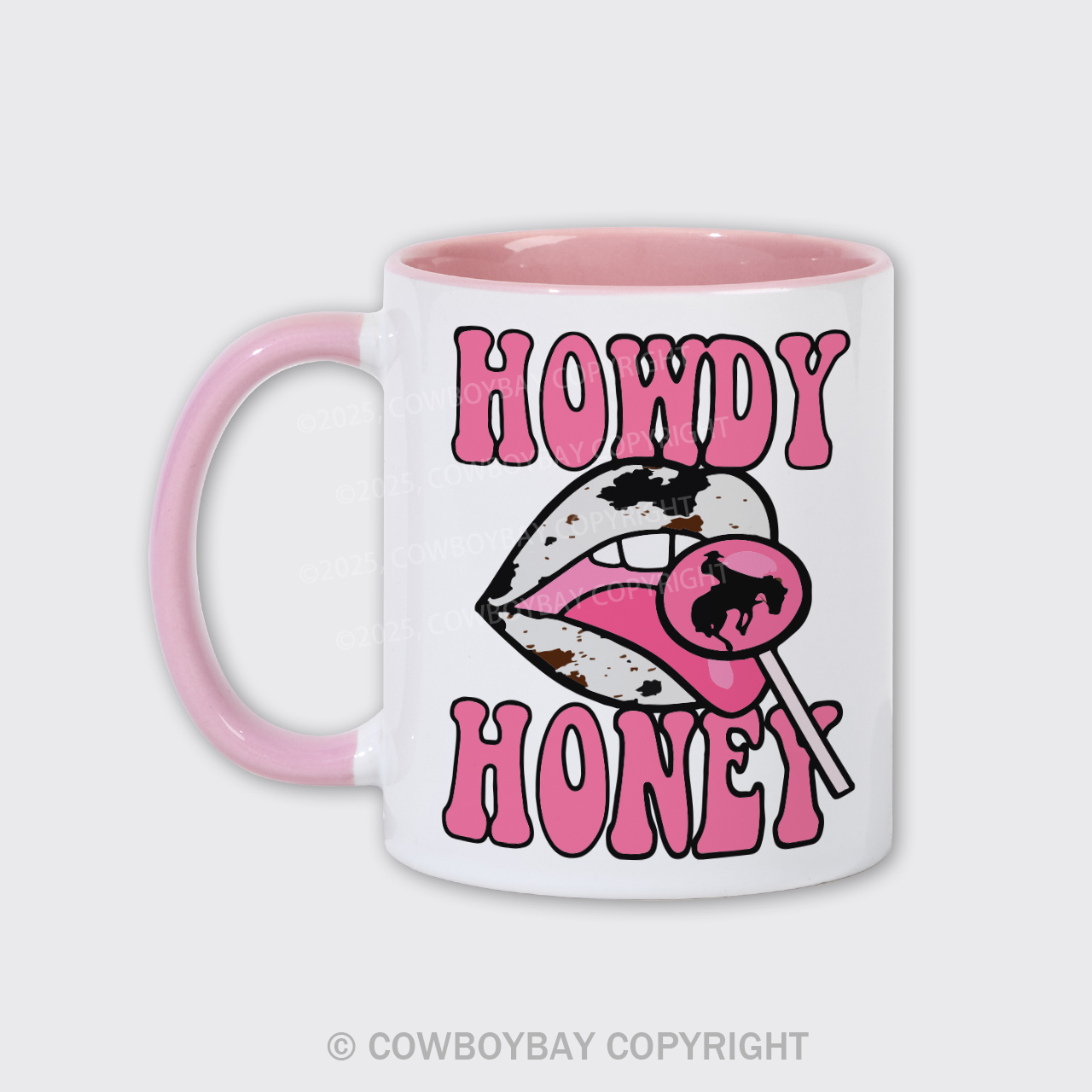 Retro Cowgirl, Valentine's Day Mug