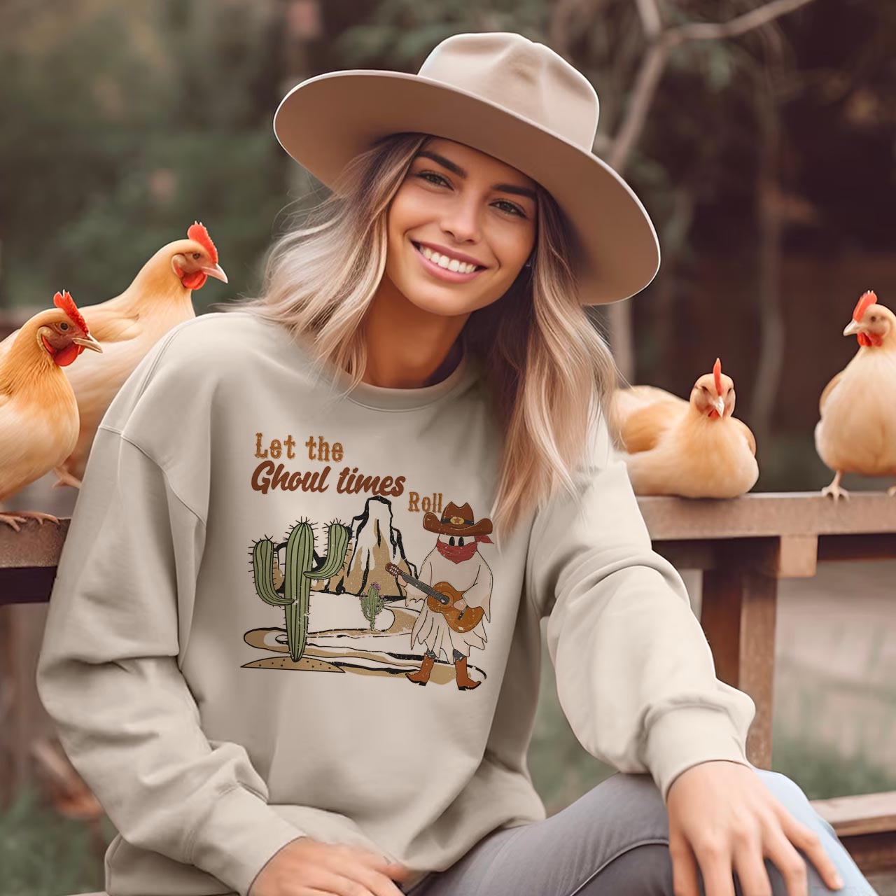 Let The Ghoul Times Roll Halloween Sweatshirt