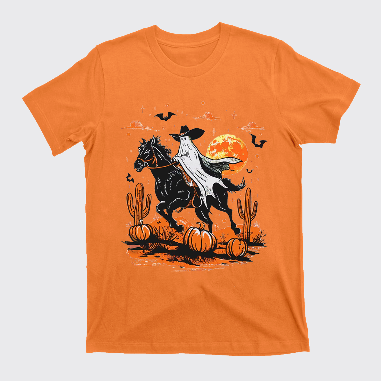 Retro Halloween Ghost Rider T-Shirts