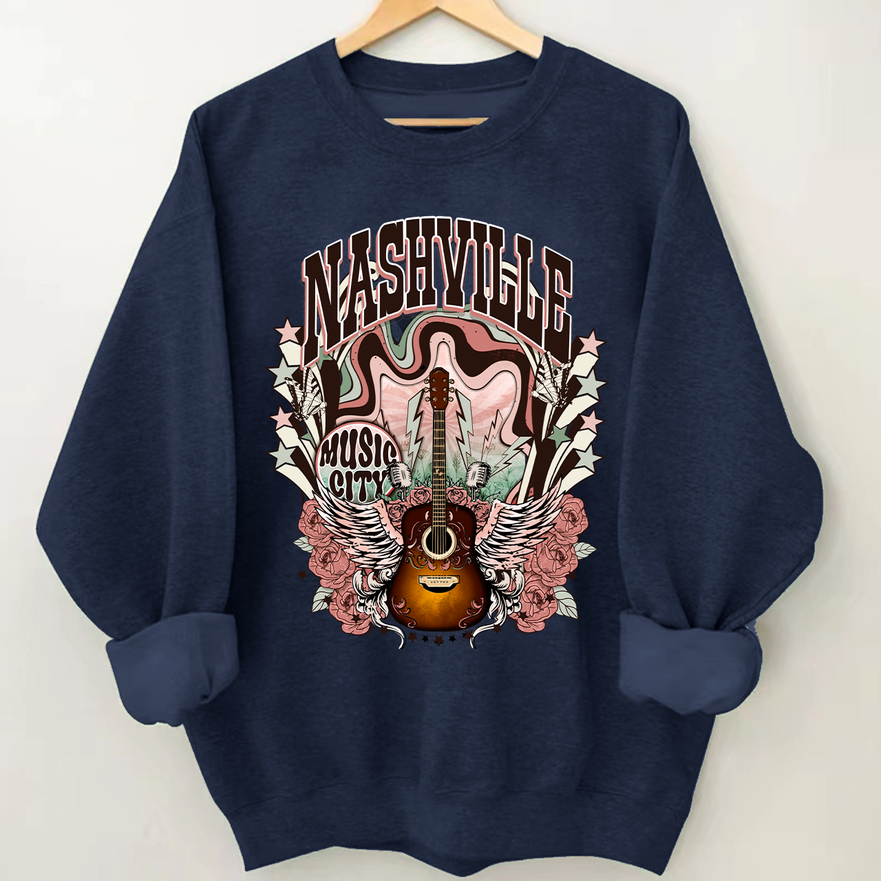 Western Nasville Music City Country Cowboy Sweatshirt