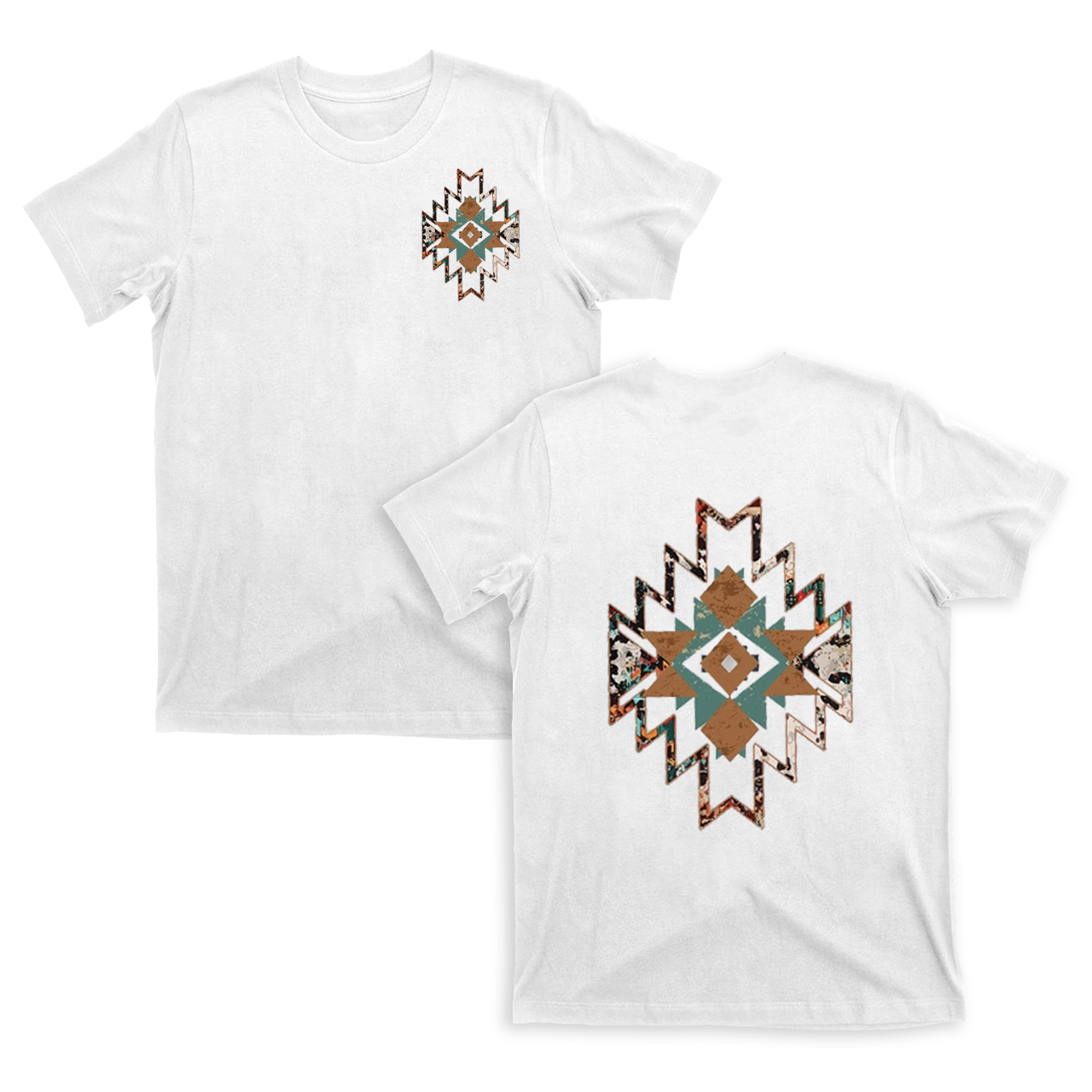 Cowboy Aztec Double sided printing T-Shirts