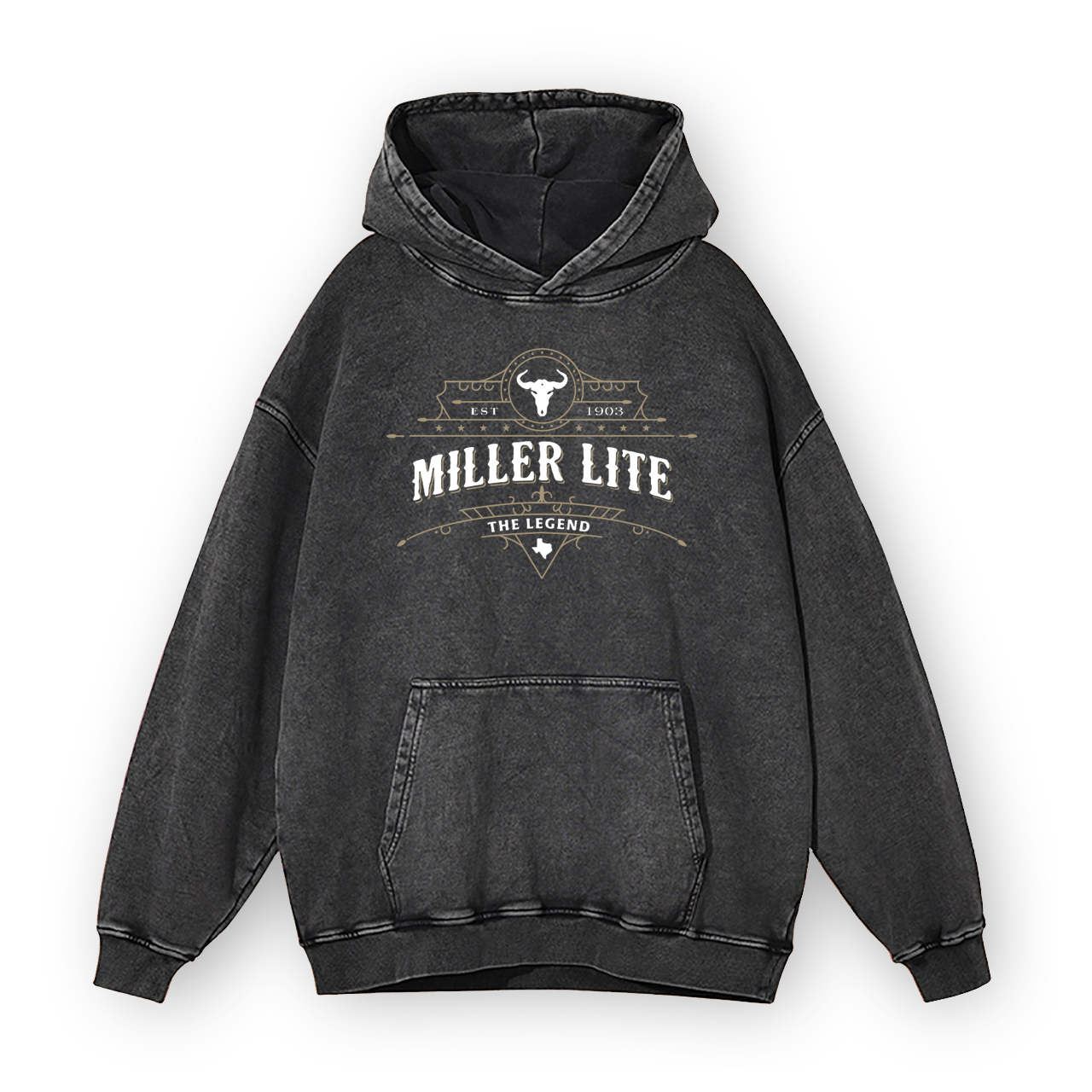 The Legend Miller Lite Garment-Dye Hoodies