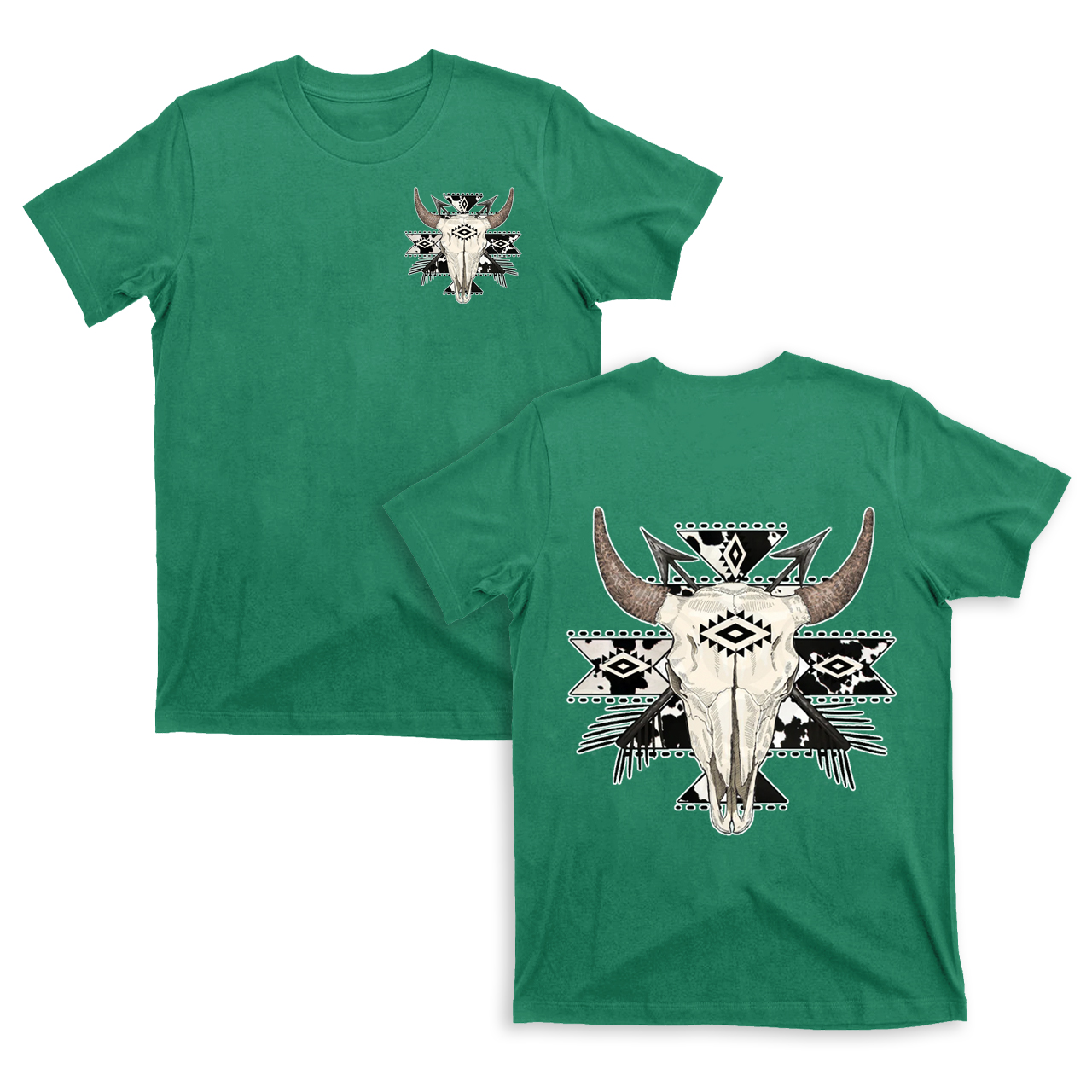 Cowboy Western Mysterious Color double sided T-Shirts