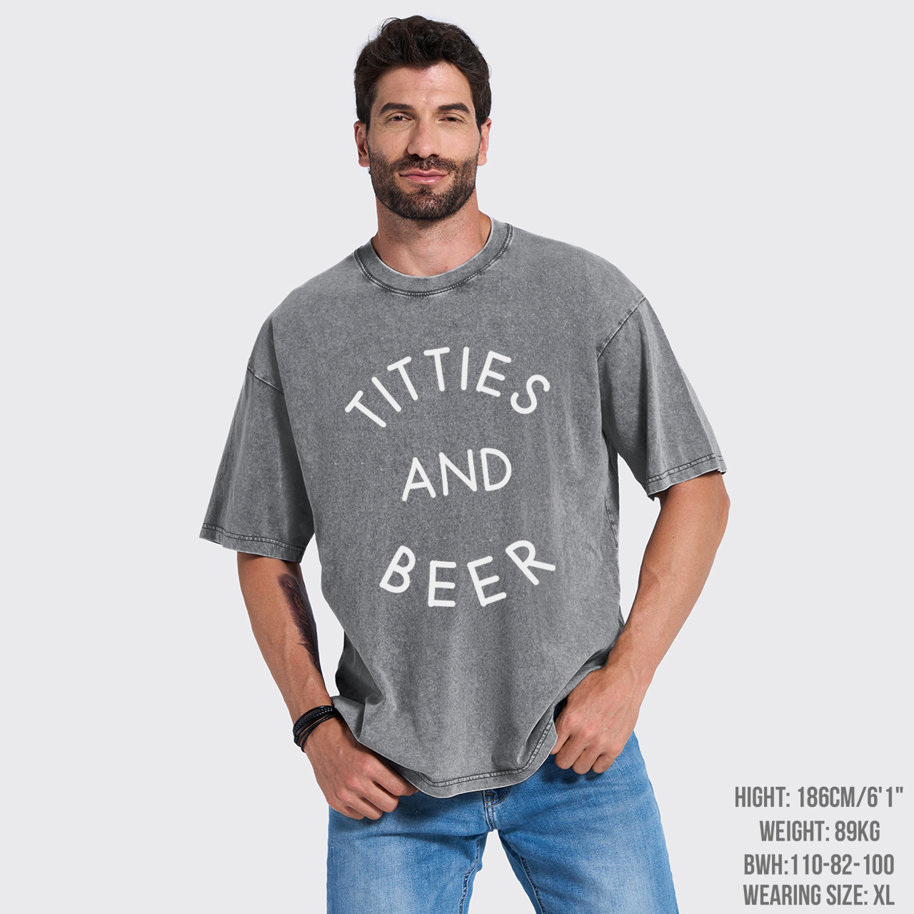 Country Music Titties And Beer Garment-dye Tees