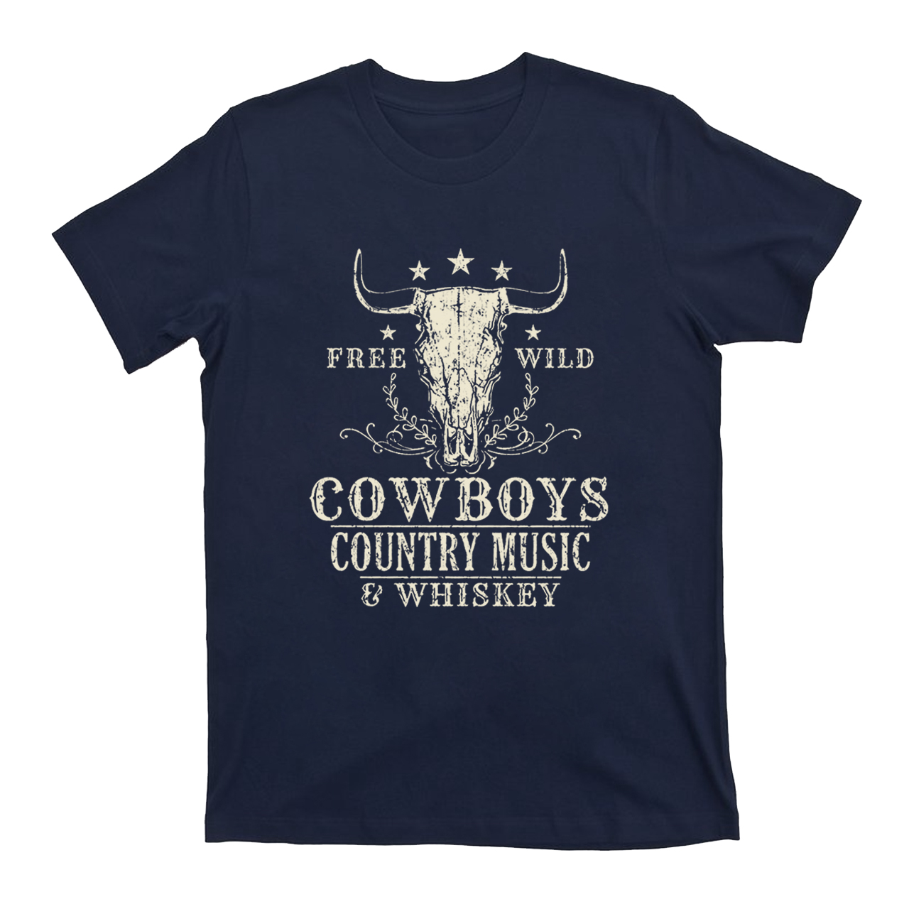 Free Wild Cowboy Whiskey T-Shirts