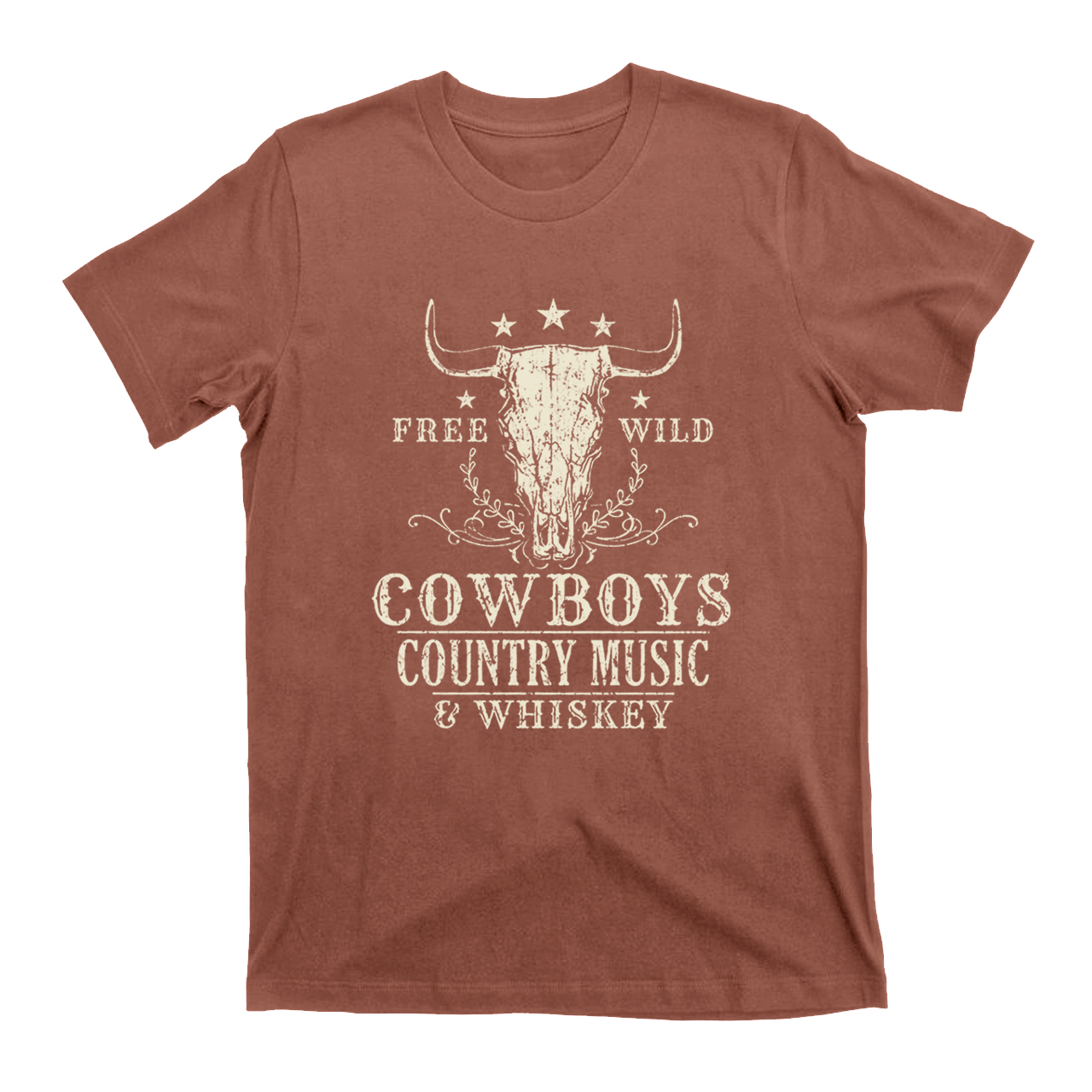 Free Wild Cowboy Whiskey T-Shirts