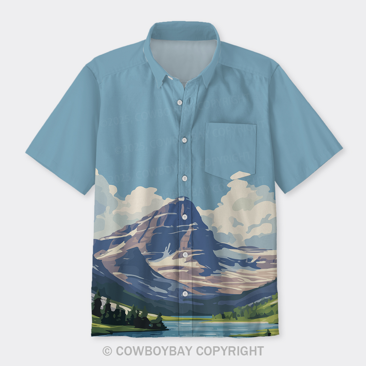 Glacier National Park Button Up Shirts