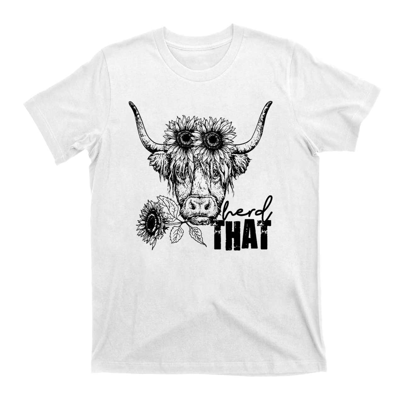 Cowboy Highland cow T-Shirts