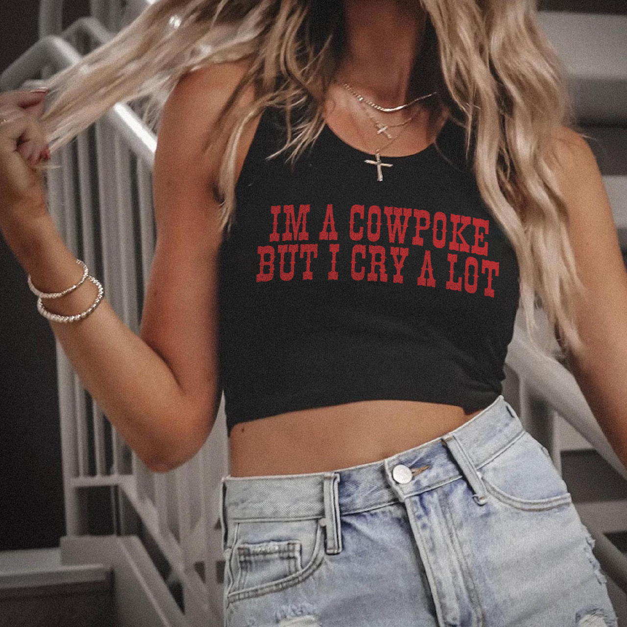 I'm A Cowpoke But I Cry A Lot Tank Top