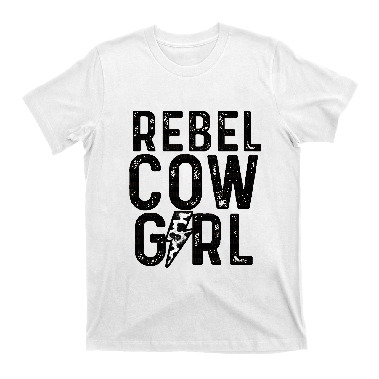 Rebel Cowgirl Western Lightning Bolt T-Shirts