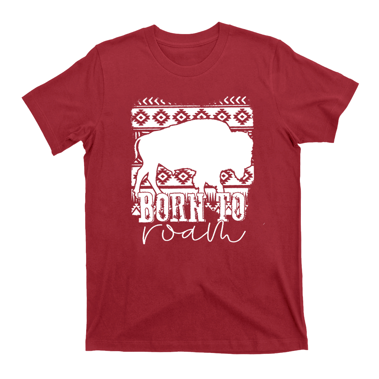 Born to Roam Aztec Buffalo  T-Shirts