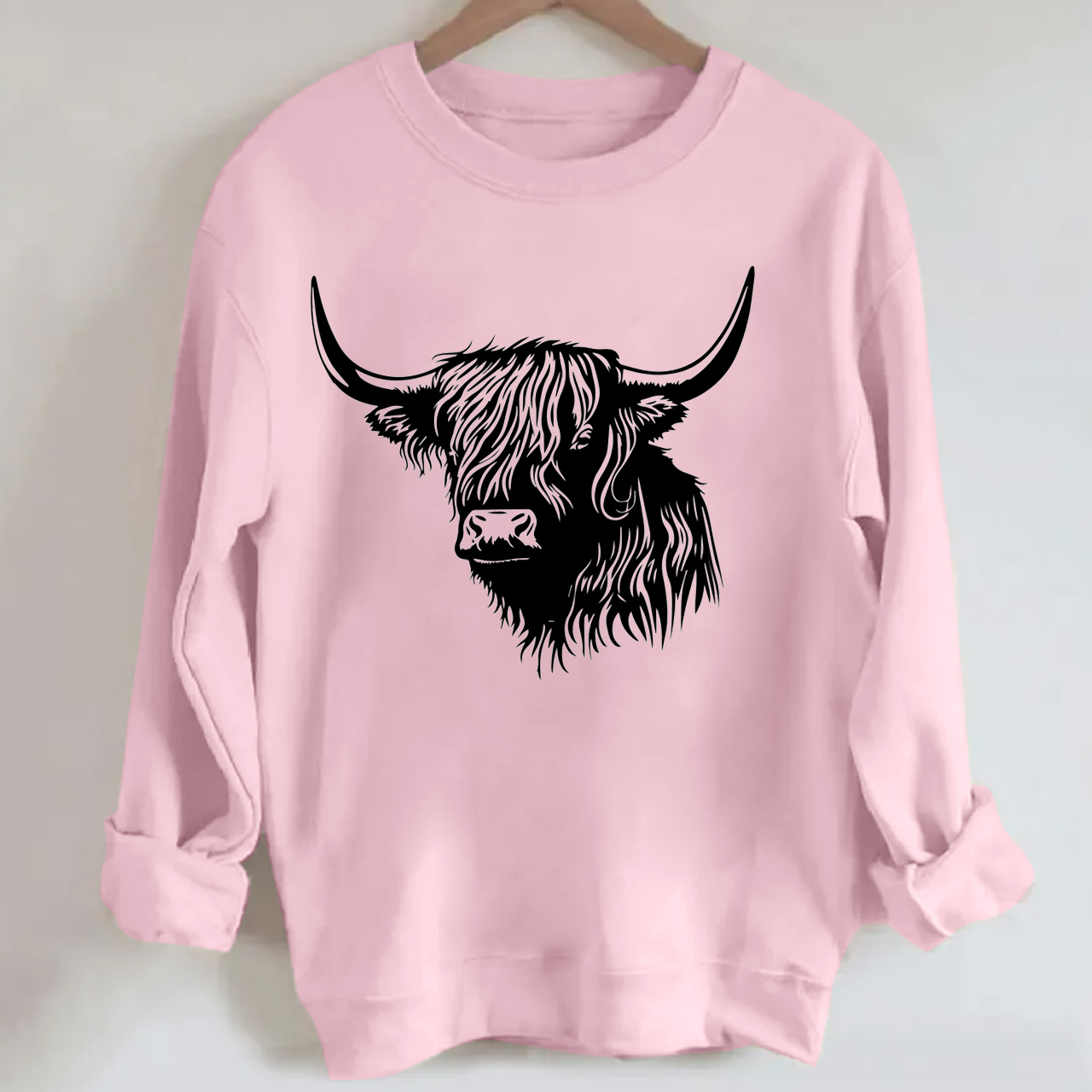 Free Sacred Highland Cow Sweatshirt