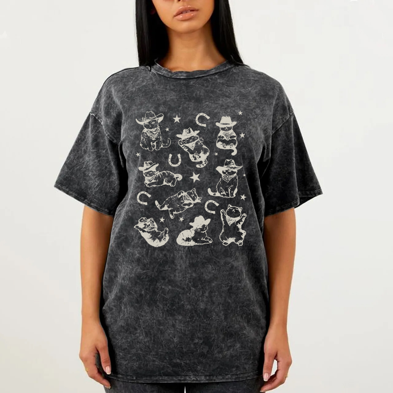 Cowboy Cats And Kittens Garment-dye Tees