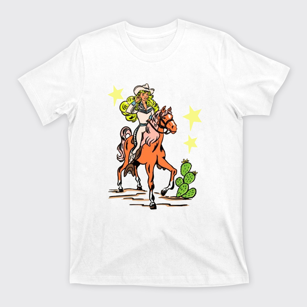 Retro Rodeo Cowgirl T-Shirts