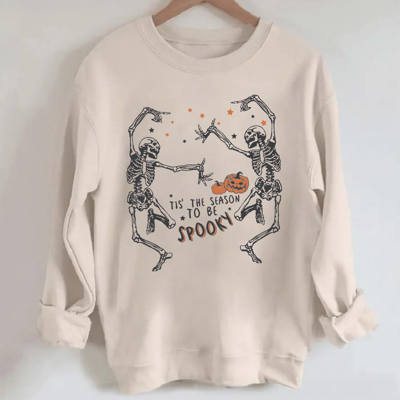 Spooky Season Dancing Skeleton Halloween Sweatshirt