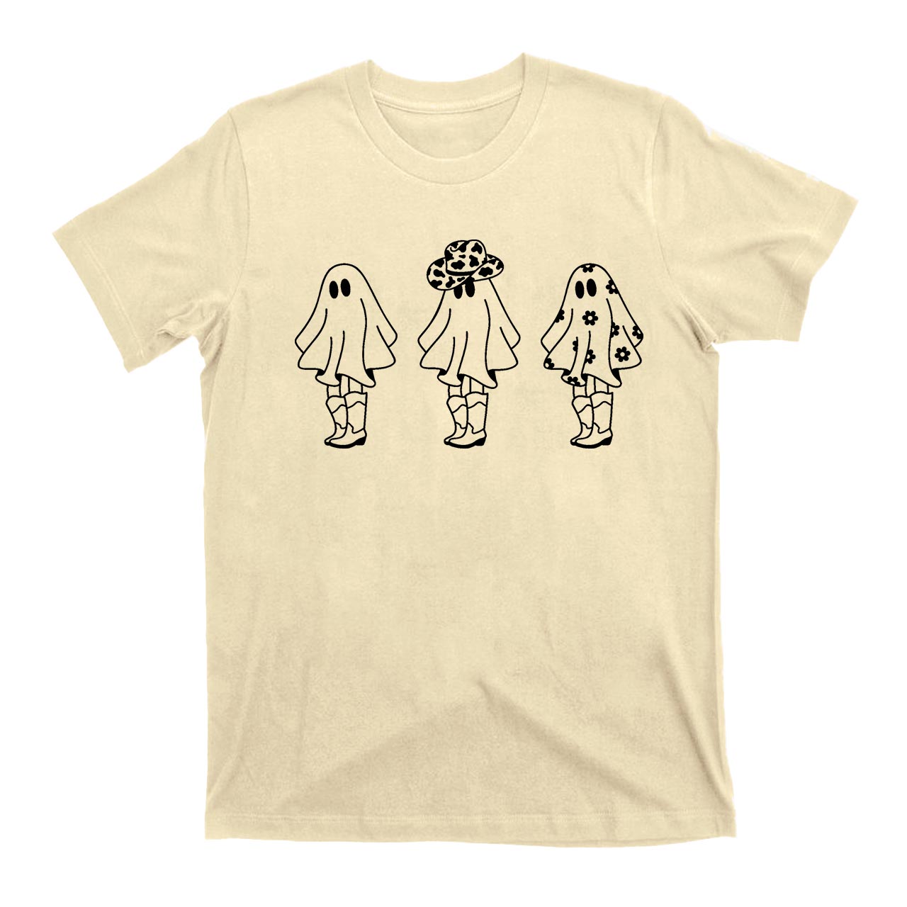 Halloween Daisy Girl Ghost Cowboy T-Shirts