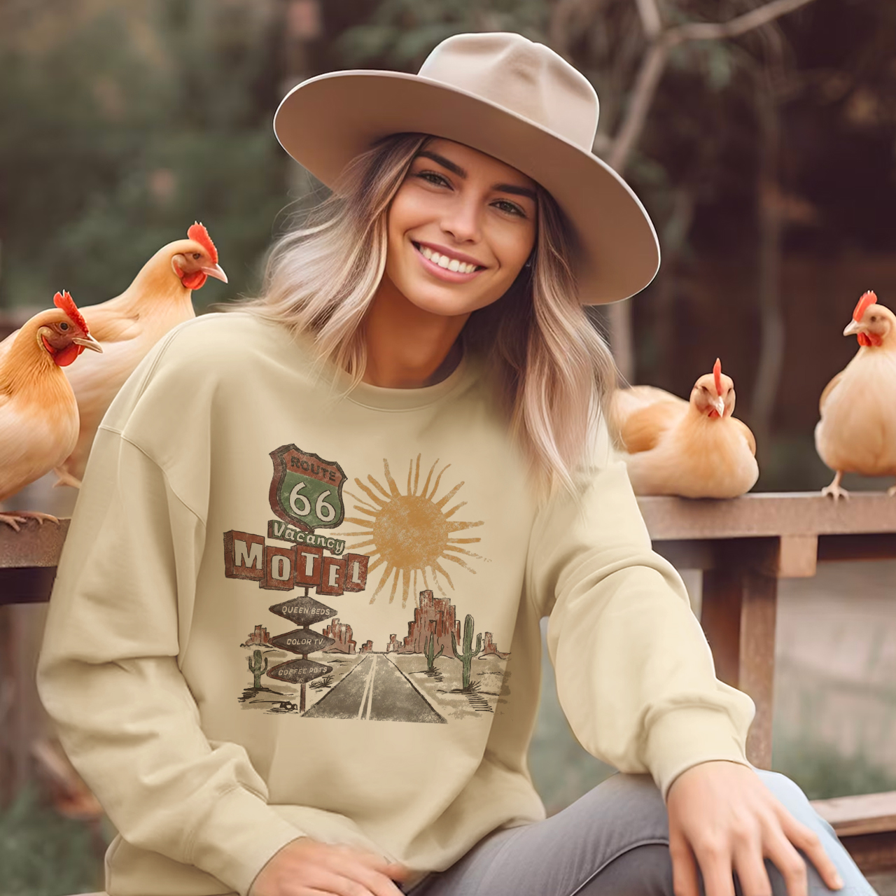 Route 66 Motel Sweatshirt